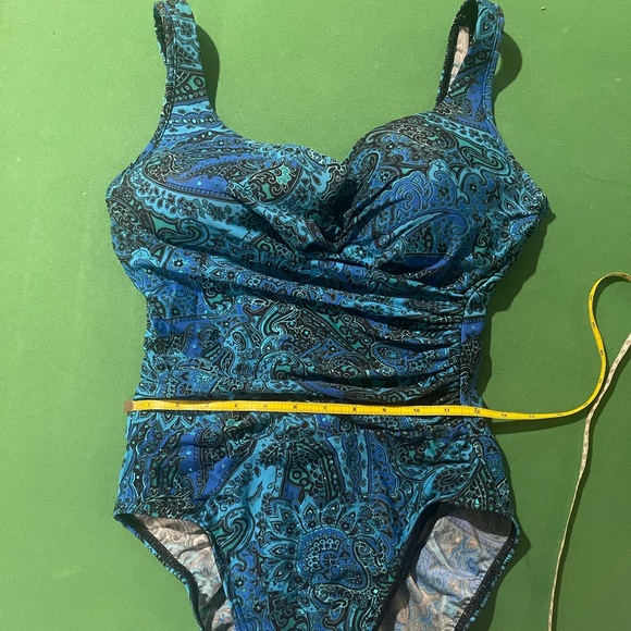 Miraclesuit Blue Patterned Bikini - Picture 9 of 12